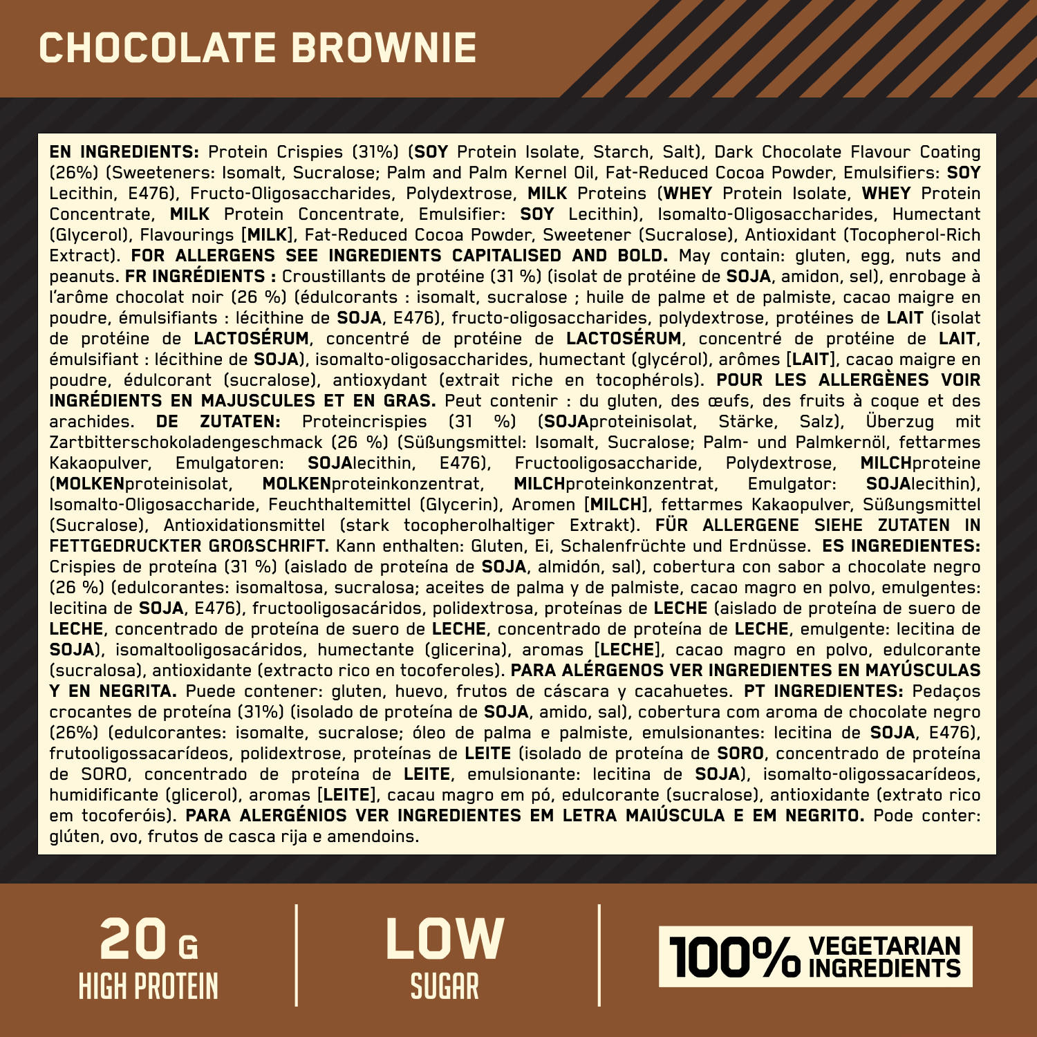 Protein Crisp Bar Optimum Nutrition Uk
