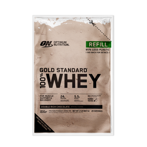 Gold Standard 100% Whey Recyclable Refill Bag Shakes & Powders