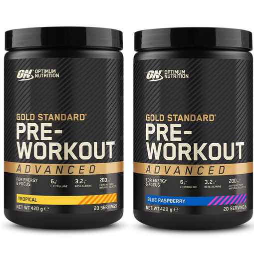 2x Gold Standard Pre-Workout Advanced  Packs
