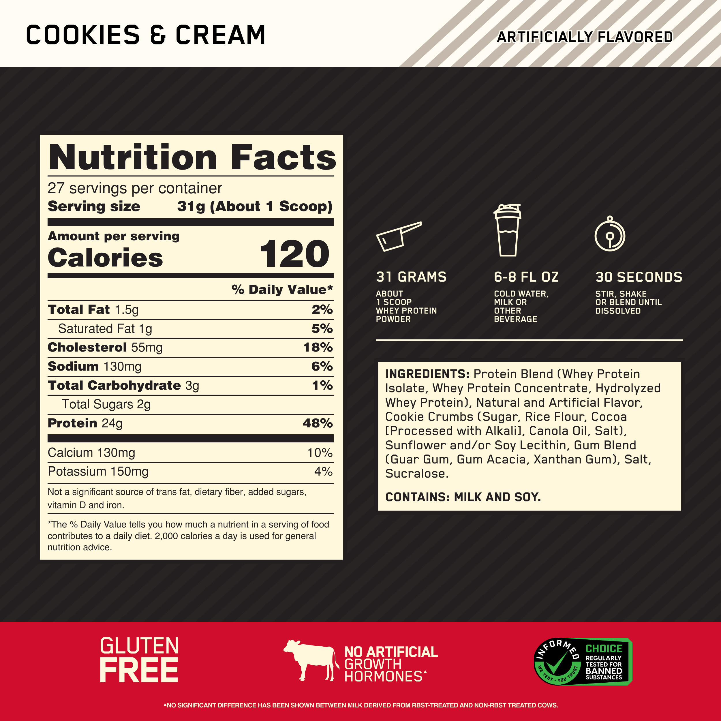 Gold Standard 100% Whey Protein Shakes & Powders