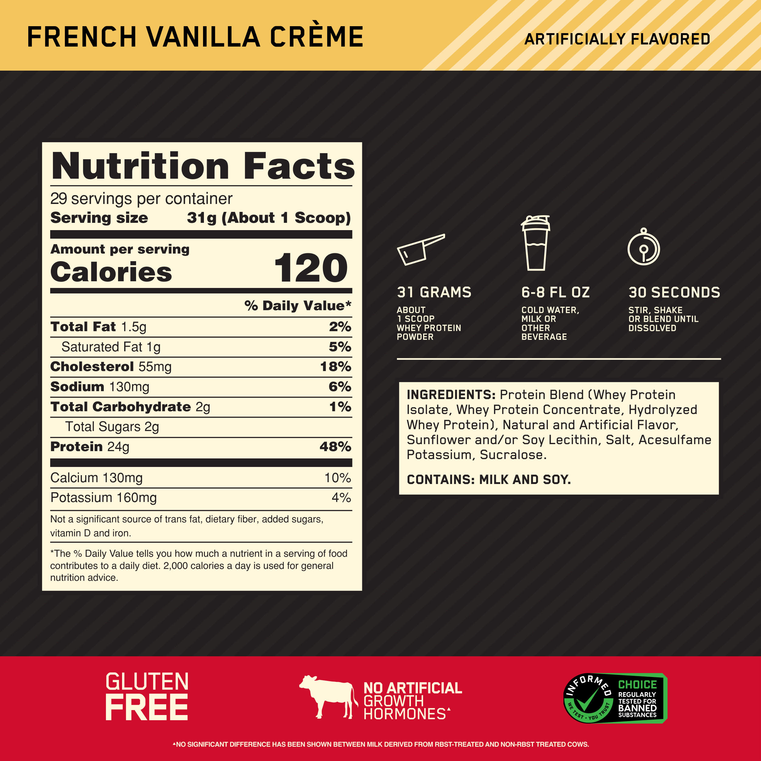Gold Standard 100% Whey Protein Shakes & Powders