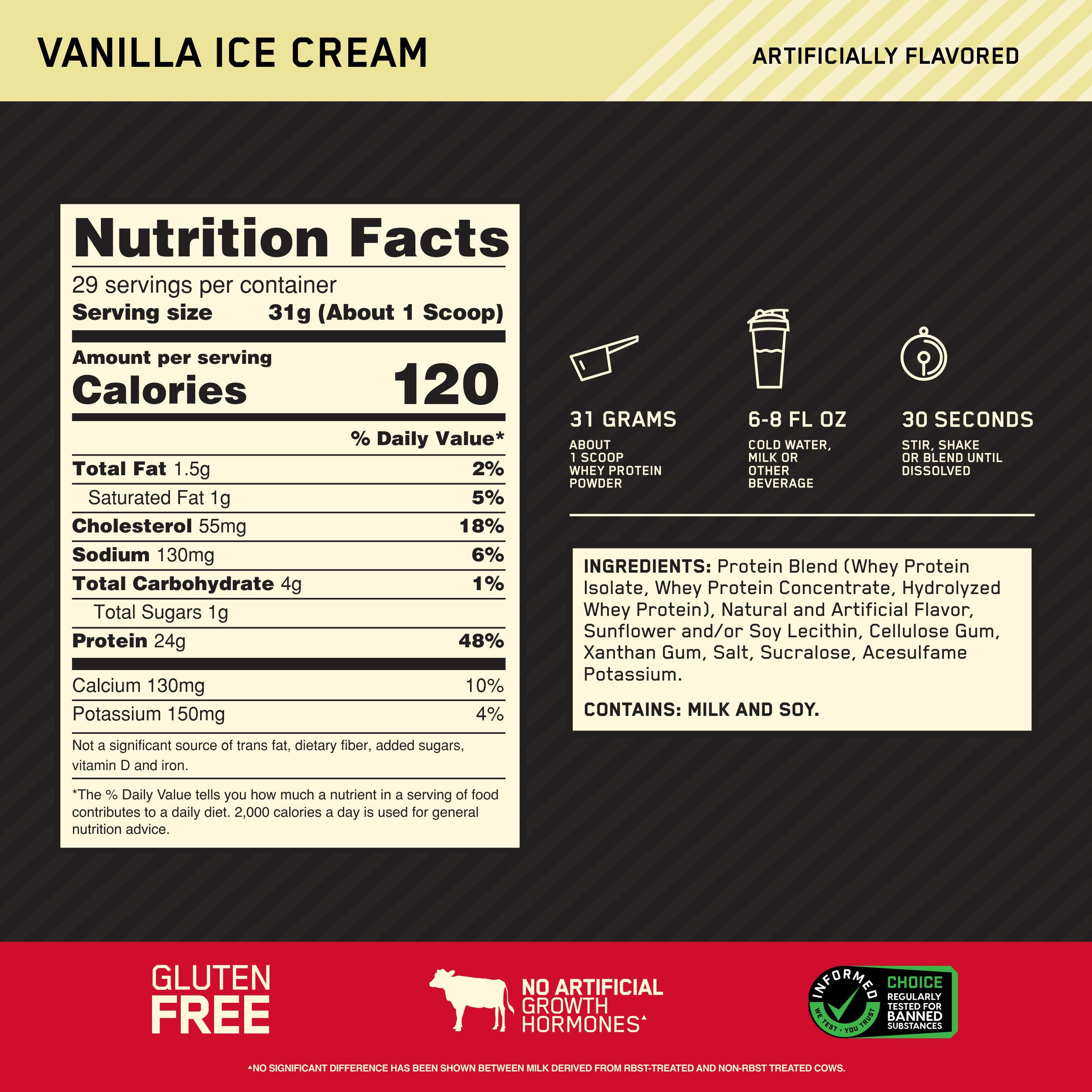 Gold Standard 100% Whey Protein Shakes & Powders