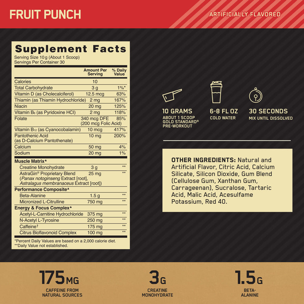 GOLD STANDARD PRE-WORKOUT Pre-Workout