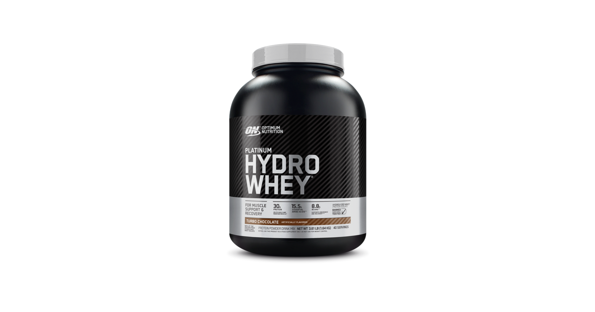 Optimum Nutrition, Platinum Hydro Whey Protein Powder, Turbo Chocolate,  3.61 lb, 40 Servings 