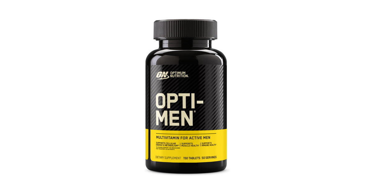 Optimum Nutrition Opti-Men, Vitamin C, Zinc and Vitamin D, E, B12 for  Immune Support Mens Daily Multivitamin Supplement, 150 Count (Packaging May